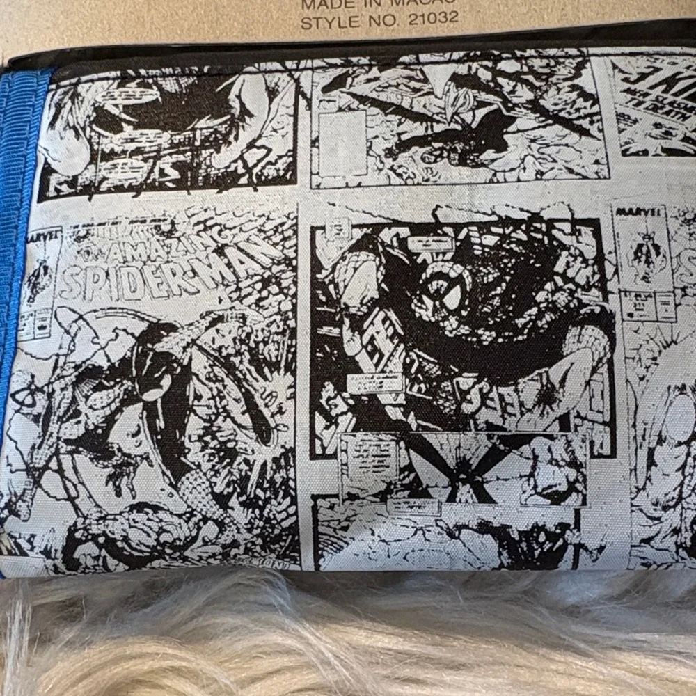 Marvel Comic Vintage Wallet with Red and Blue Design